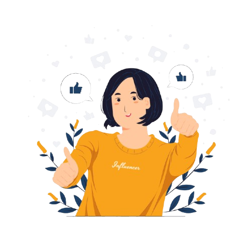 thinking female illustration